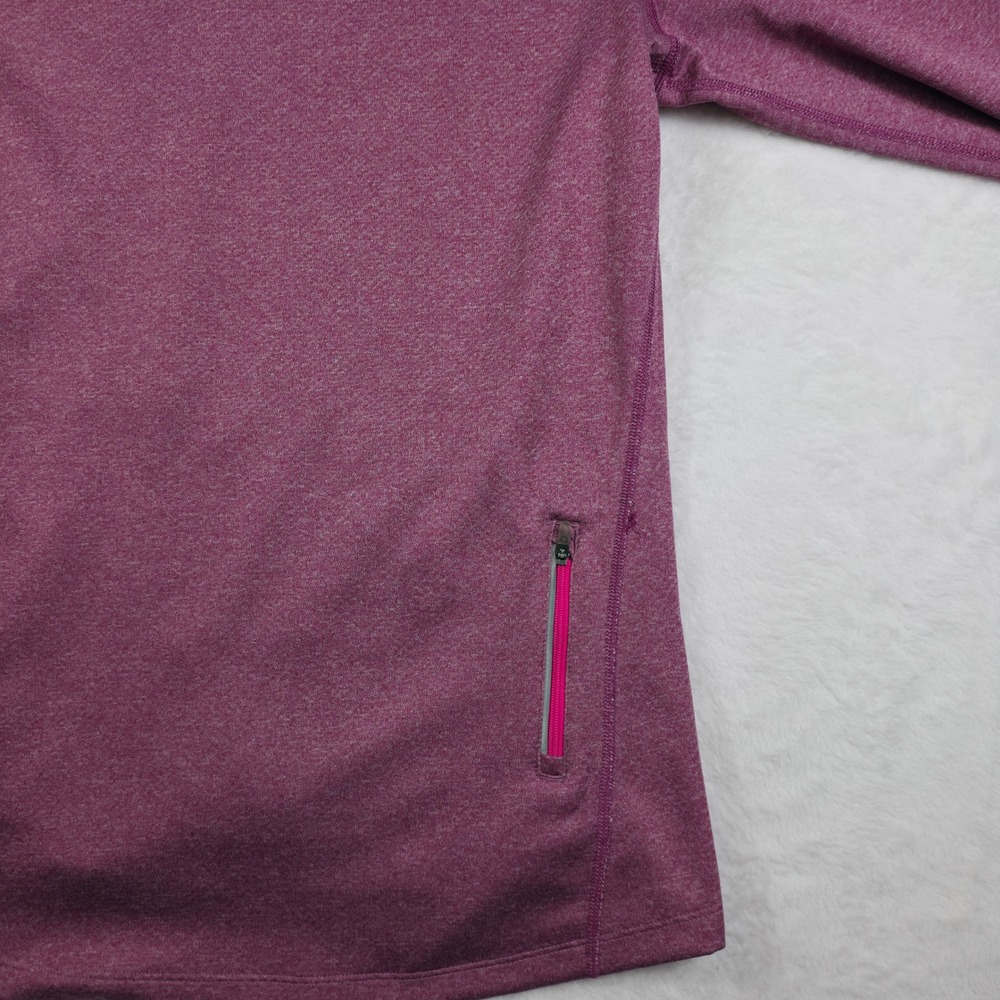 Nike Dri-FIT Full Zip Jacket Womens L Purple Excellent Thumbholes 520334-666 - Picture 12 of 12
